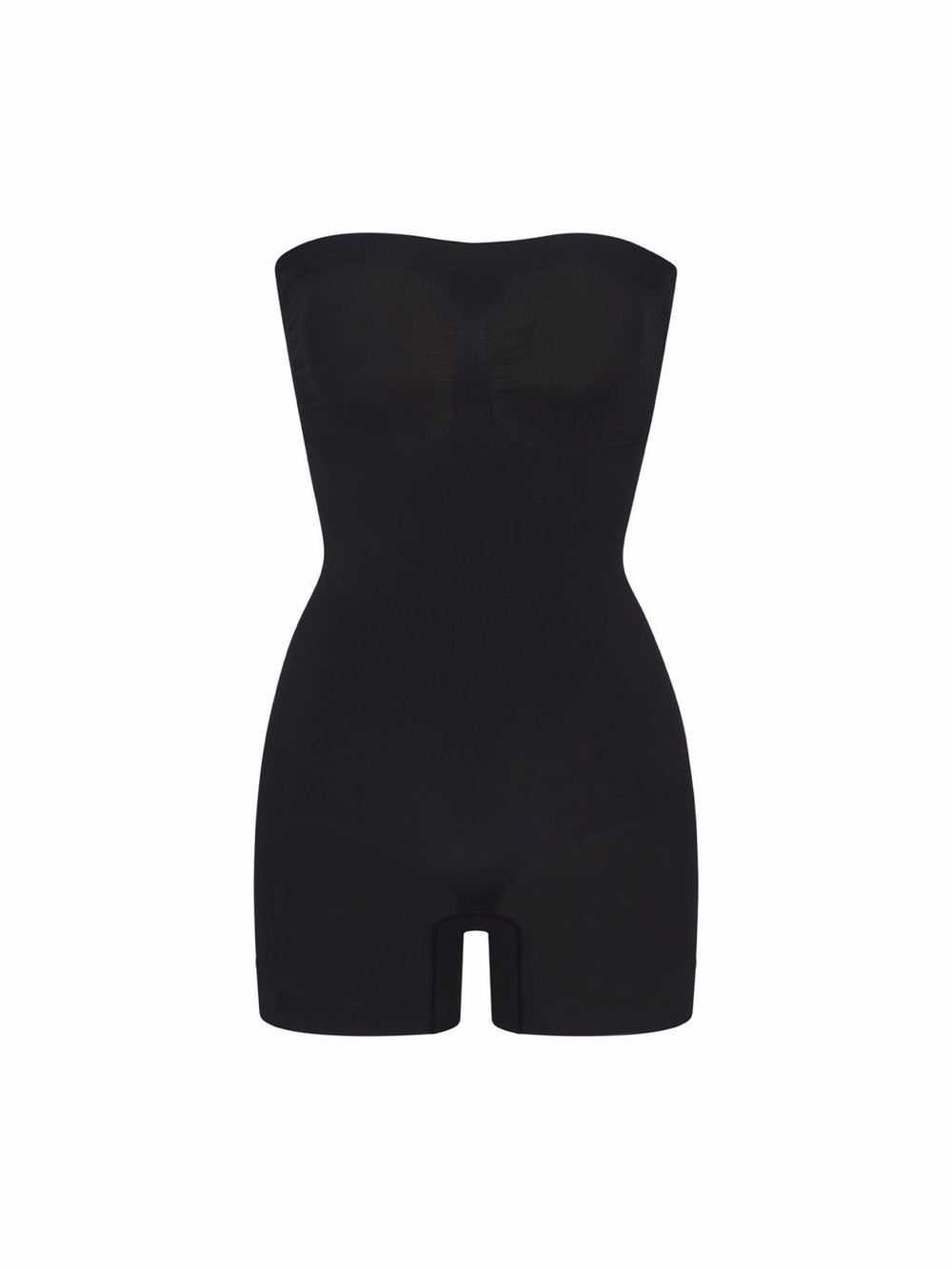SKIMS Strapless Black Shapewear Bodysuit